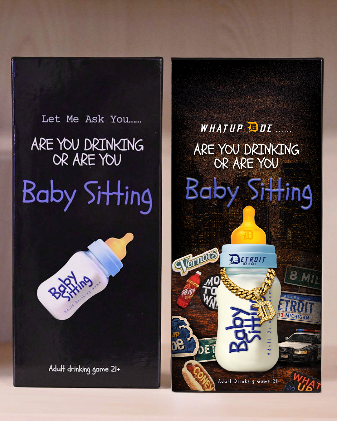 Detroit Edition Babysitting Card Game